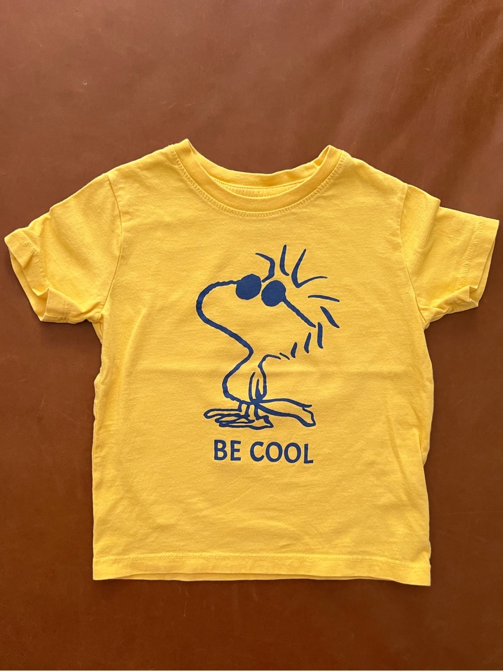 GAP x Peanuts Woodstock ‘Be Cool’ Yellow Tee, 2T